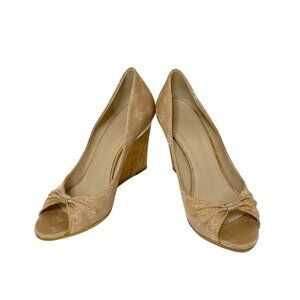 GUCCI Rose Gold Jacquard Women's Pumps 118-070325